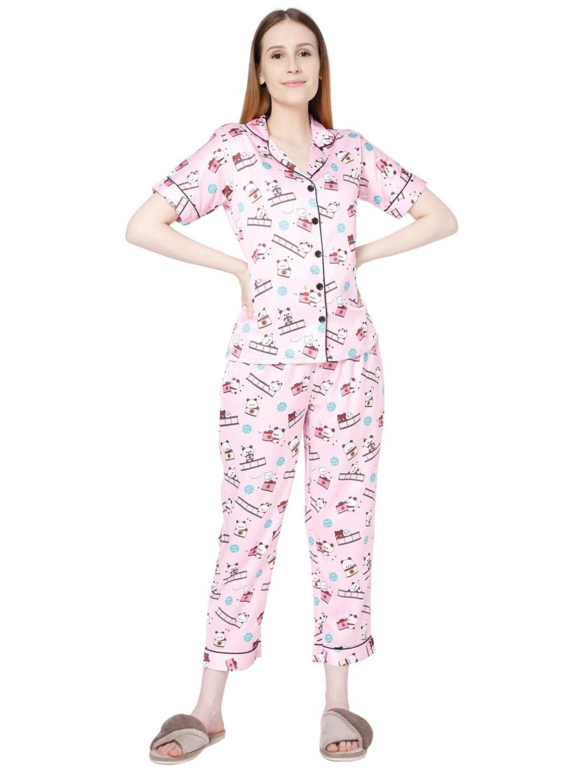 printed nightwear pyjama set - 18059964 -  Zoom Image - 0