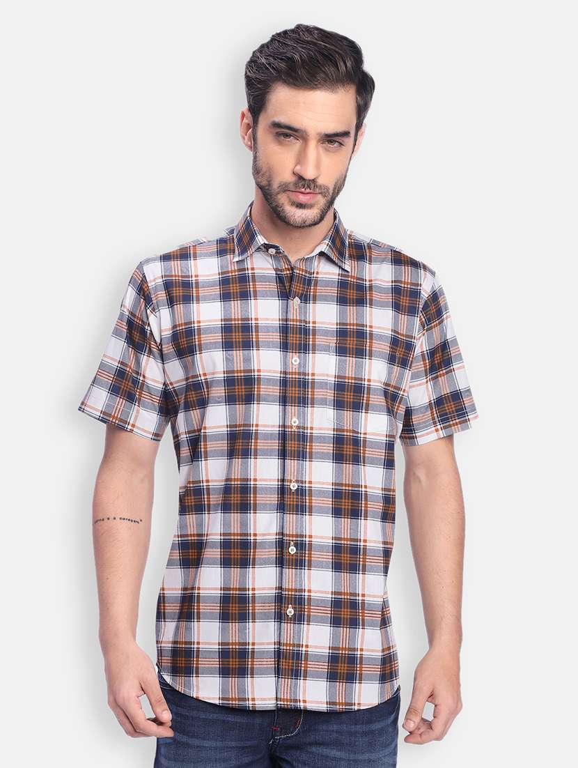 mens checks casual shirt