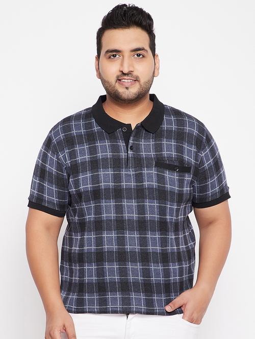 black checkered polo-t-shirt  - 18065545 -  Standard Image - 0
