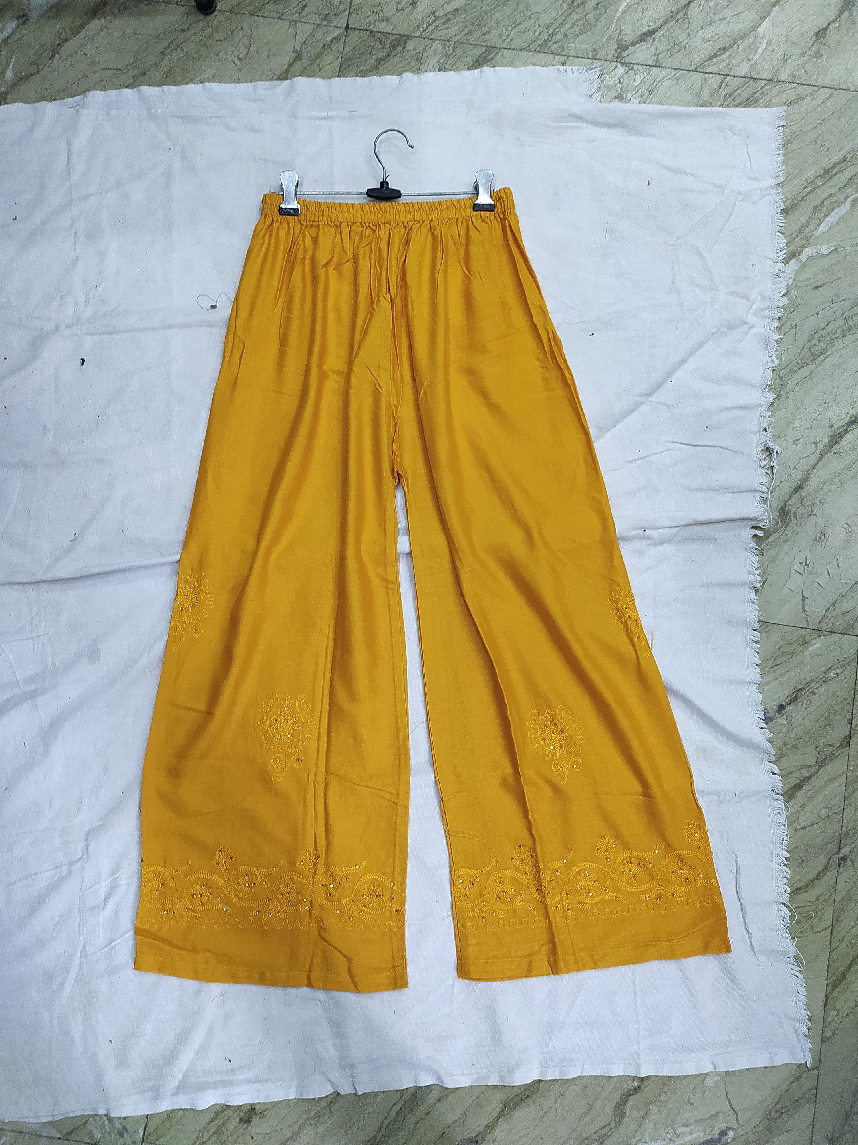 plazo plas sharara yellow - 18065759 - Zoom Image - 0