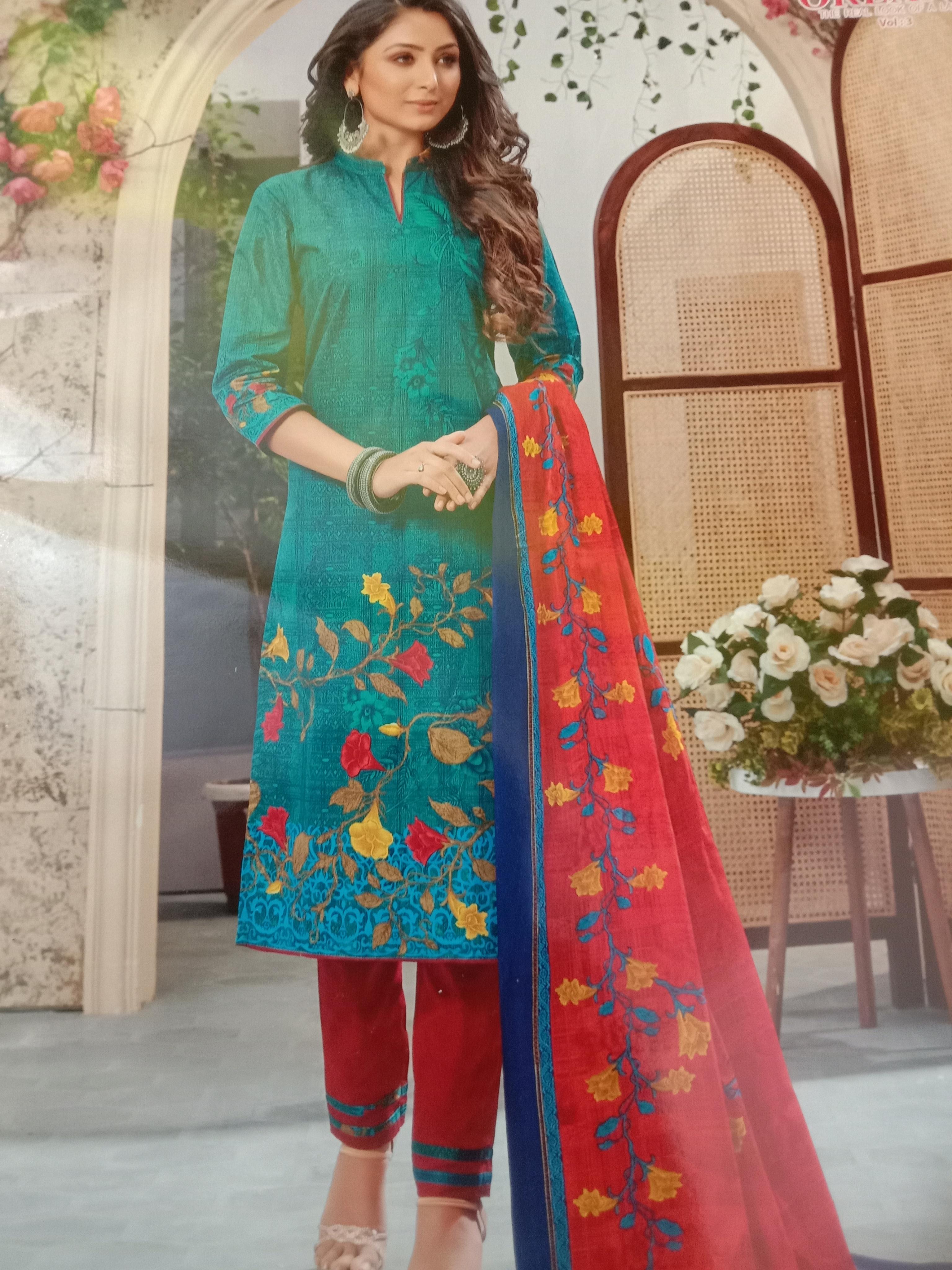 suite dupatta shalwar in cotton - 18065855 - Zoom Image - 0