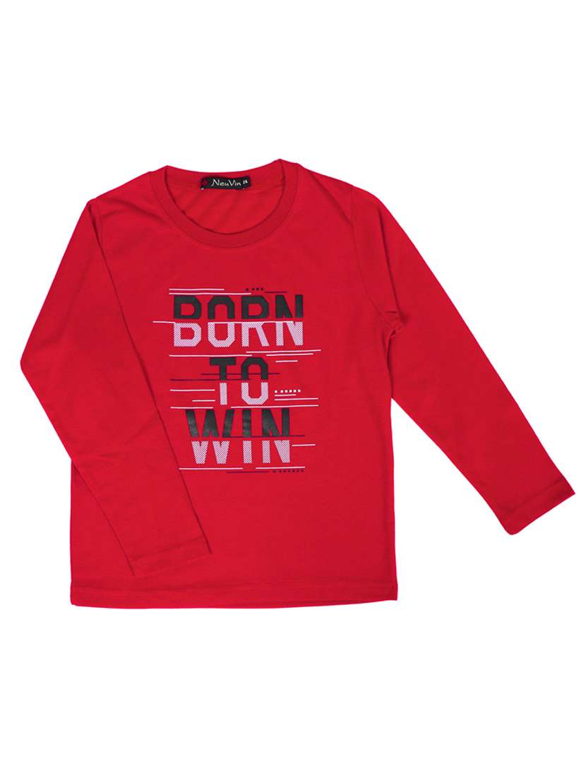 red printed t-shirt - 18066407 - Zoom Image - 0