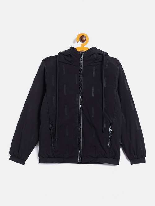 black polyester bomber jackets & coat - 18066560 -  Standard Image - 0