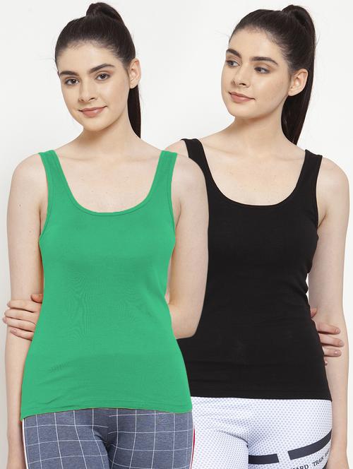 set of 2 solid camisole - 18066597 - Standard Image - 0