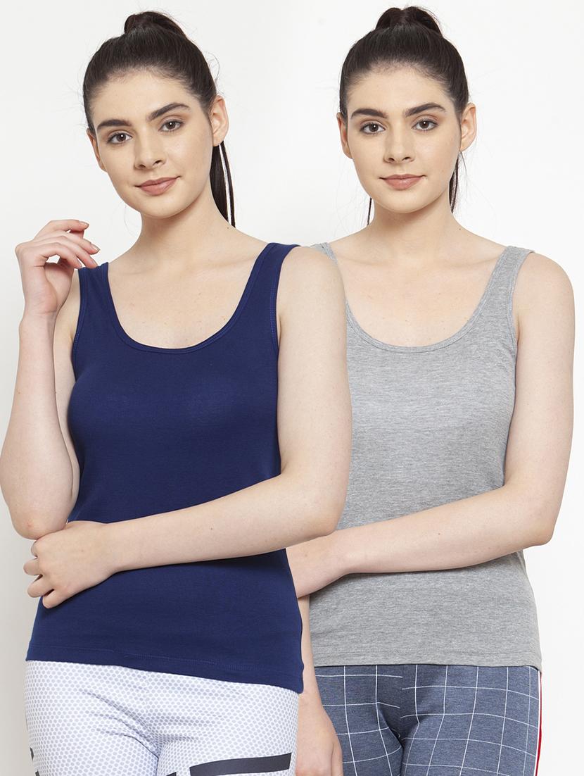 set of 2 solid camisole - 18066633 -  Zoom Image - 0