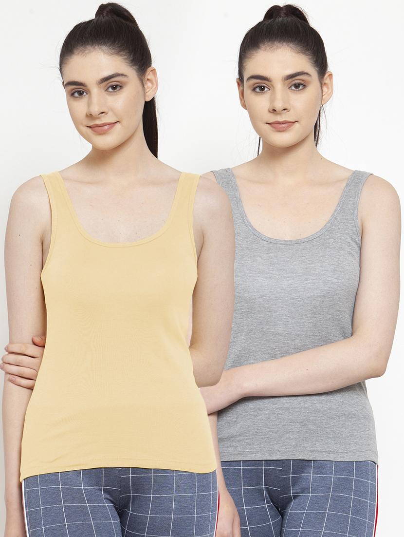 set of 2 solid camisole - 18066637 - Zoom Image - 0