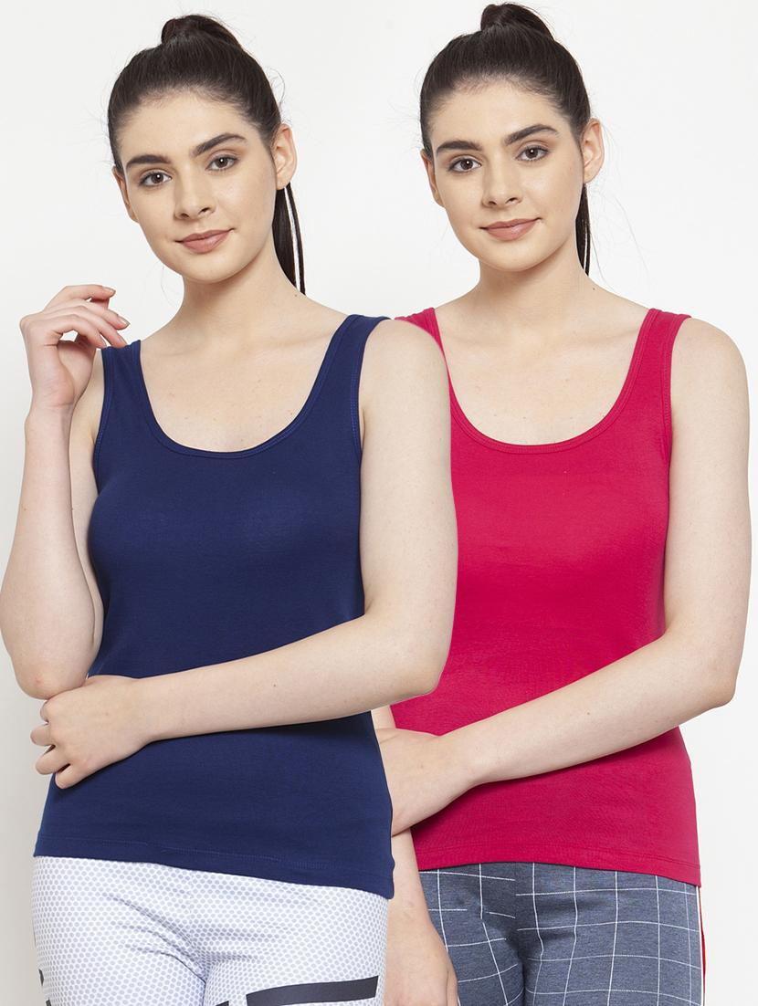 set of 2 solid camisole - 18066647 -  Zoom Image - 0