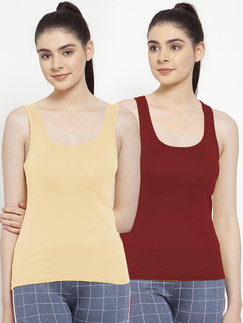 set of 2 solid camisole - 18066689 - Zoom Image - 0