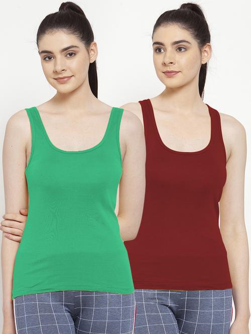 set of 2 solid camisole - 18066696 -  Standard Image - 0