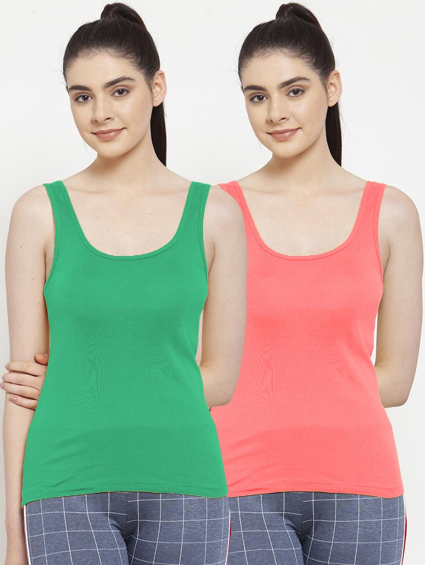 set of 2 solid camisole - 18066697 - Zoom Image - 0