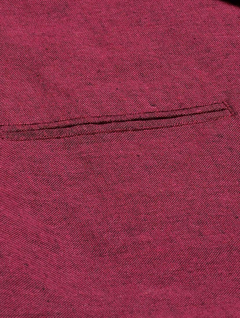 magenta cotton casual blazer - 18067008 - Standard Image - 5