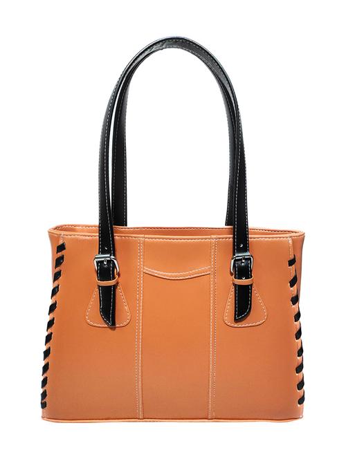 tan leatherette (pu) handbag - 18067057 - Standard Image - 0