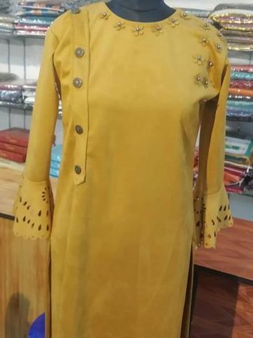 velvet winter kurtis  - 18068146 -  Standard Image - 0
