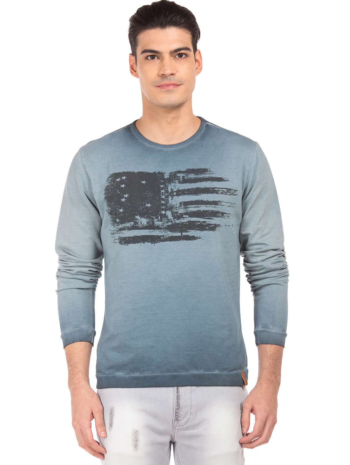 blue cotton sweatshirt - 18068347 - Zoom Image - 0