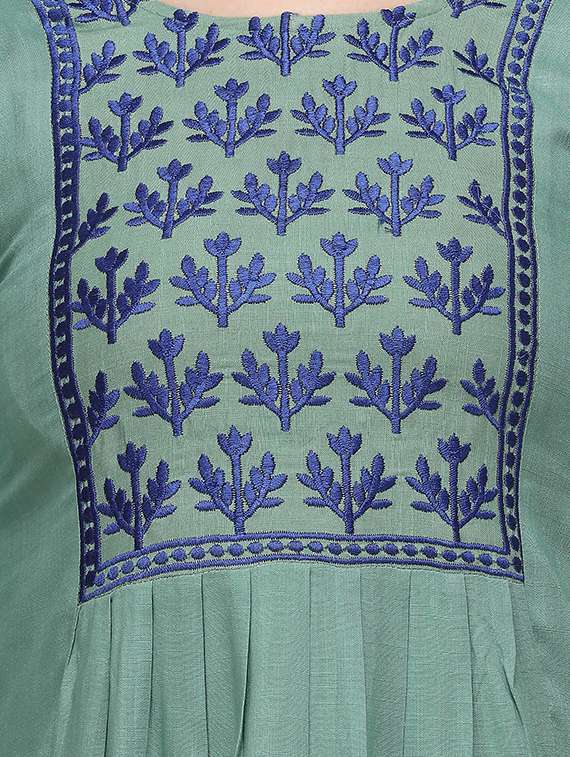 light blue rayon regular tunic - 18076046 -  Standard Image - 3