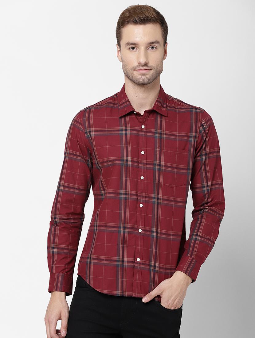 mens checks casual shirt - 18076517 - Zoom Image - 0