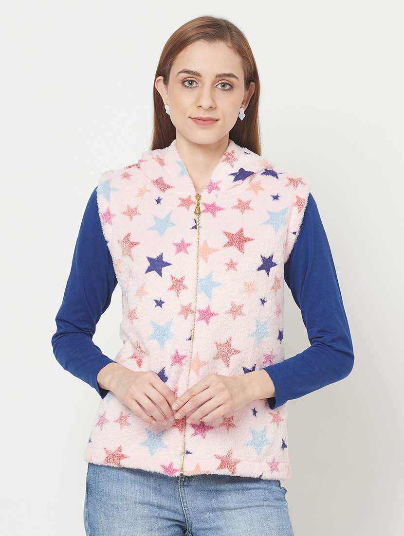 hooded neck printed sweatshirt - 18076865 - Zoom Image - 0