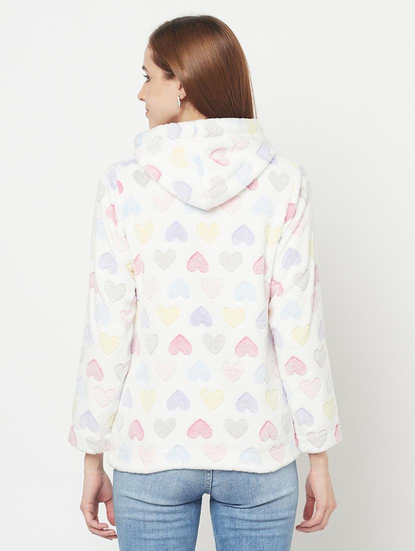 hooded neck printed sweatshirt - 18076866 - Standard Image - 3