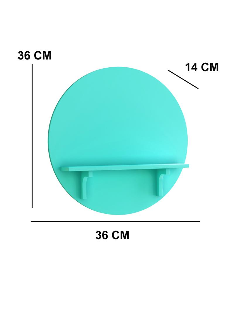 home sparkle round mdf wall shelf (blue) - 18078260 - Standard Image - 3