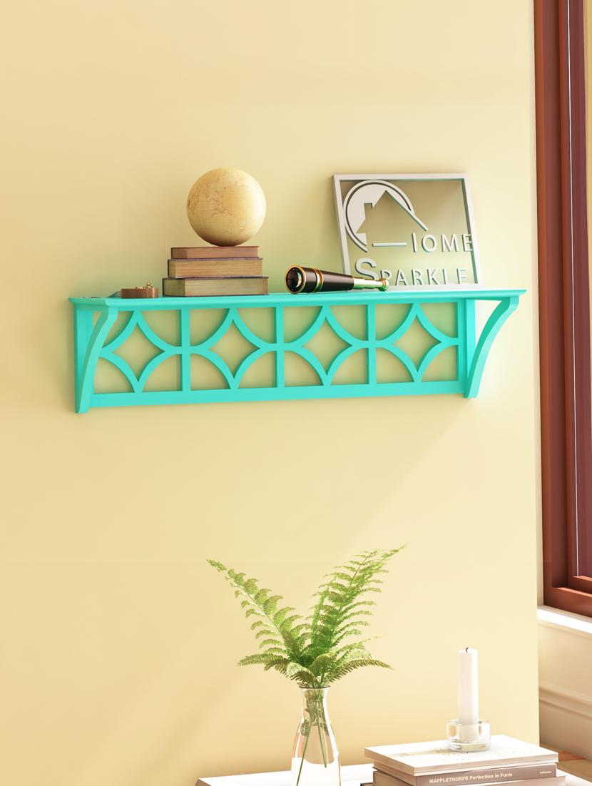 home sparkle diamond floating mdf wall shelf (blue) - 18078267 -  Zoom Image - 0