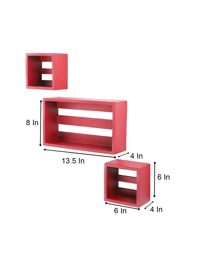 home sparkle wall mount floating wall shelves bed room, living room, office, restaurant, home décor set of 3 (black) - 18078277 - Standard Image - 3