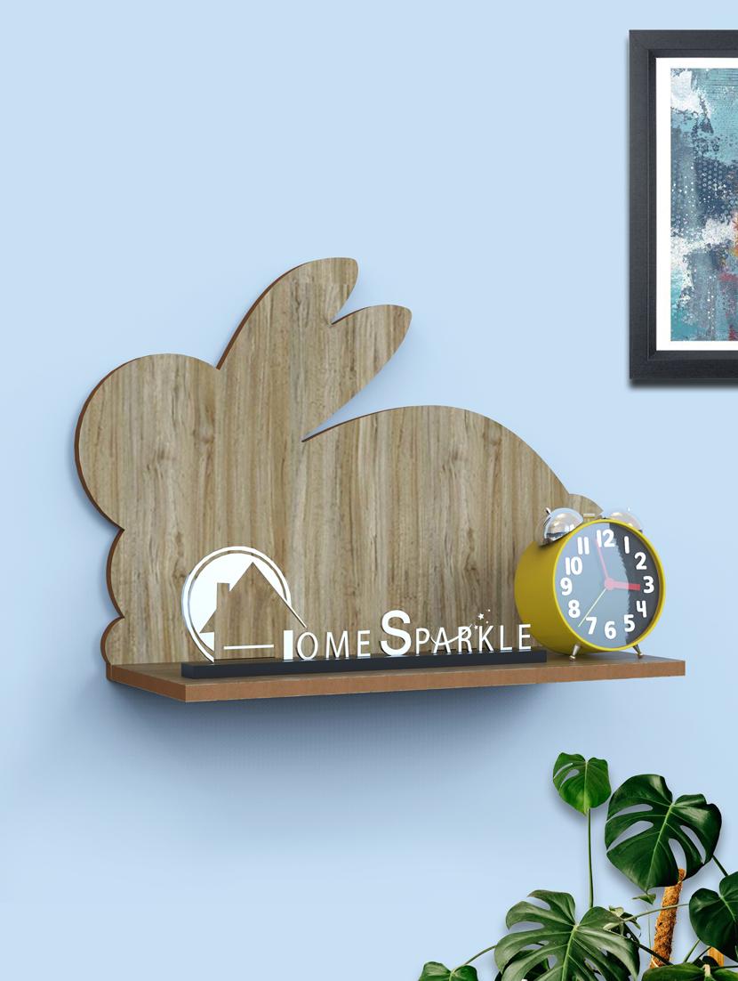 home sparkle rabbit shaped wall shelf mdf wall shelf rack wall mounted floating shelves - 18078308 - Zoom Image - 0