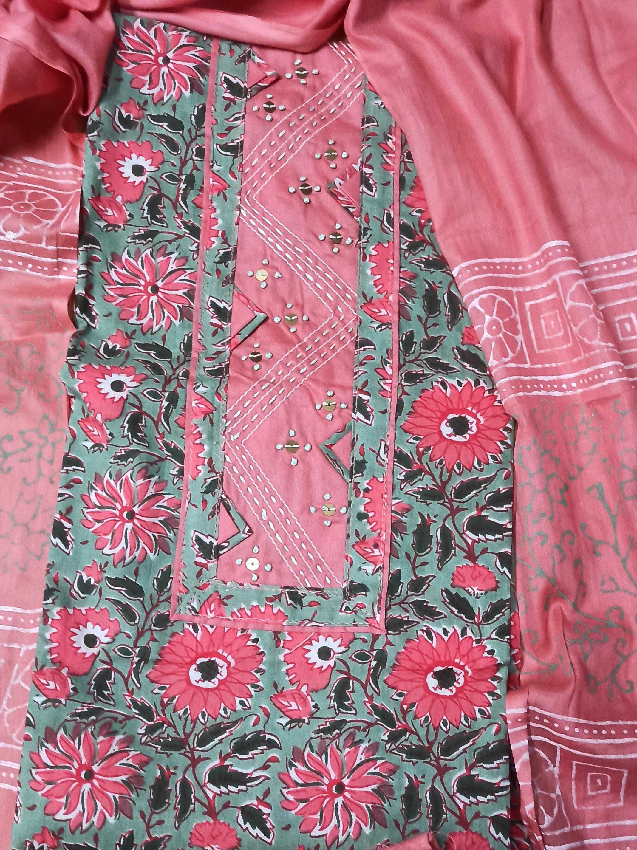 cotton print suits - 18078605 - Standard Image - 3