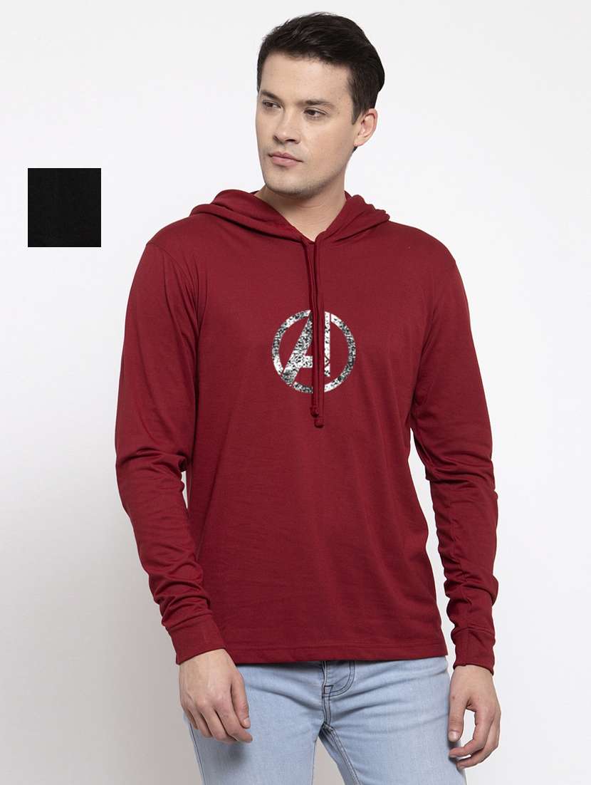 set of 2 chest printed t-shirt