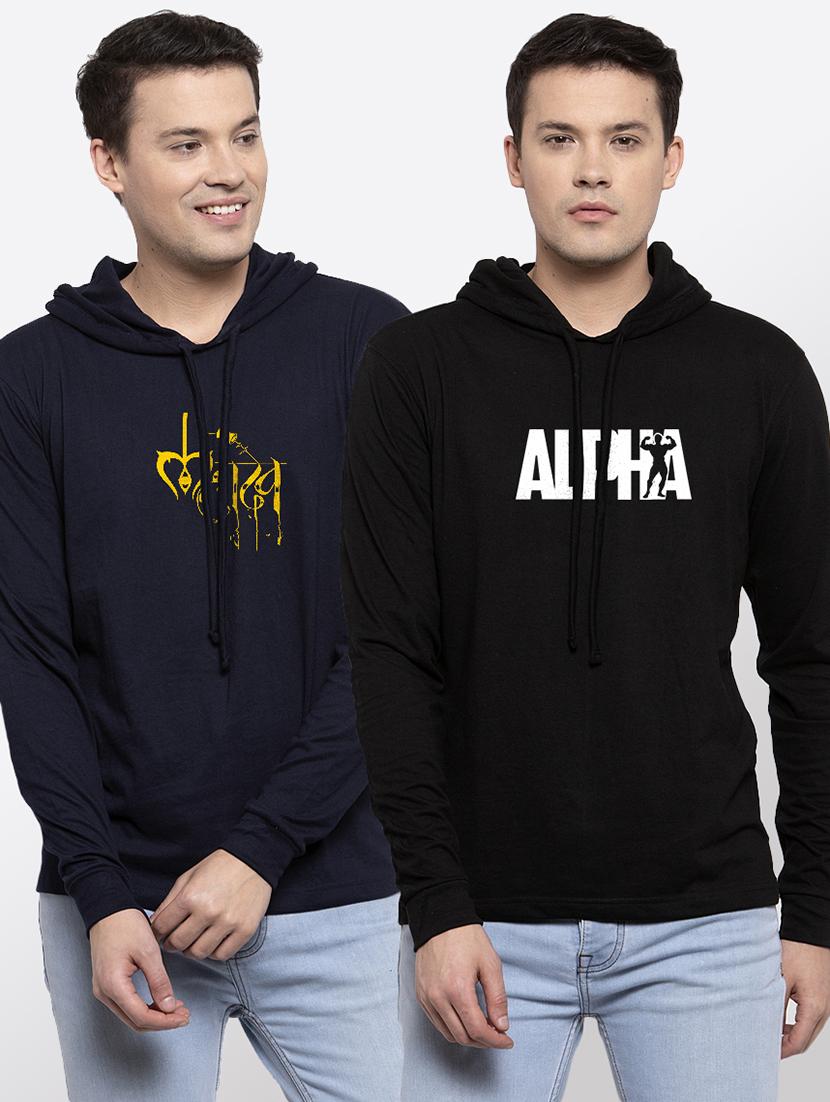 set of 2 chest printed t-shirt - 18079152 -  Zoom Image - 0