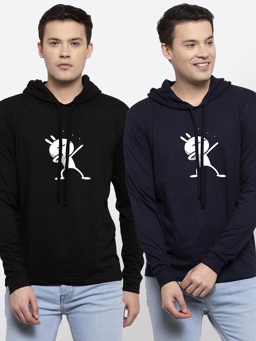 set of 2 chest printed t-shirt - 18079294 - Zoom Image - 0