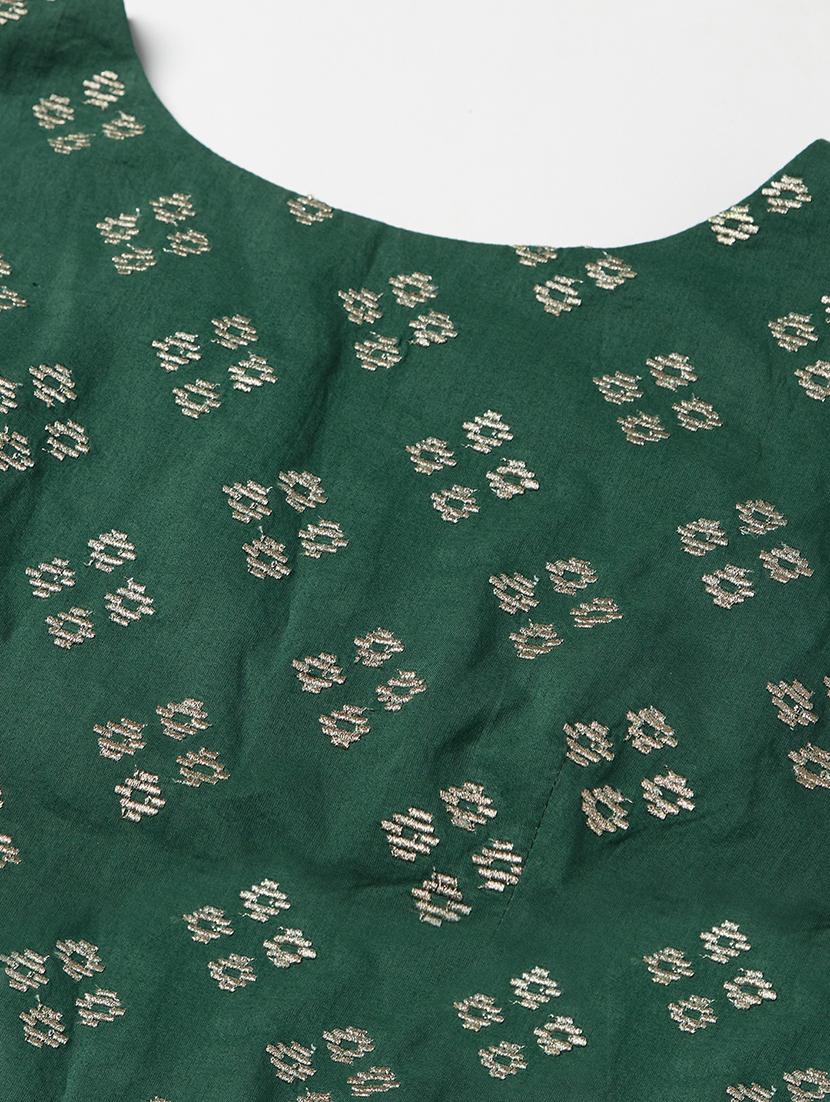 green cotton skirt top set - 18079725 - Standard Image - 5