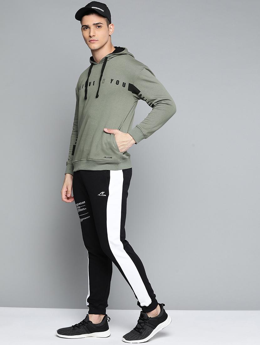 taupe chest-printed hooded sweatshirt - 18079751 - Standard Image - 3