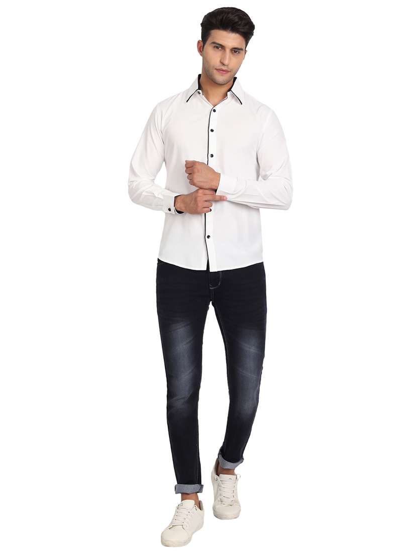 Mens Solid Casual Shirt - 18079858 -  Standard Image - 3