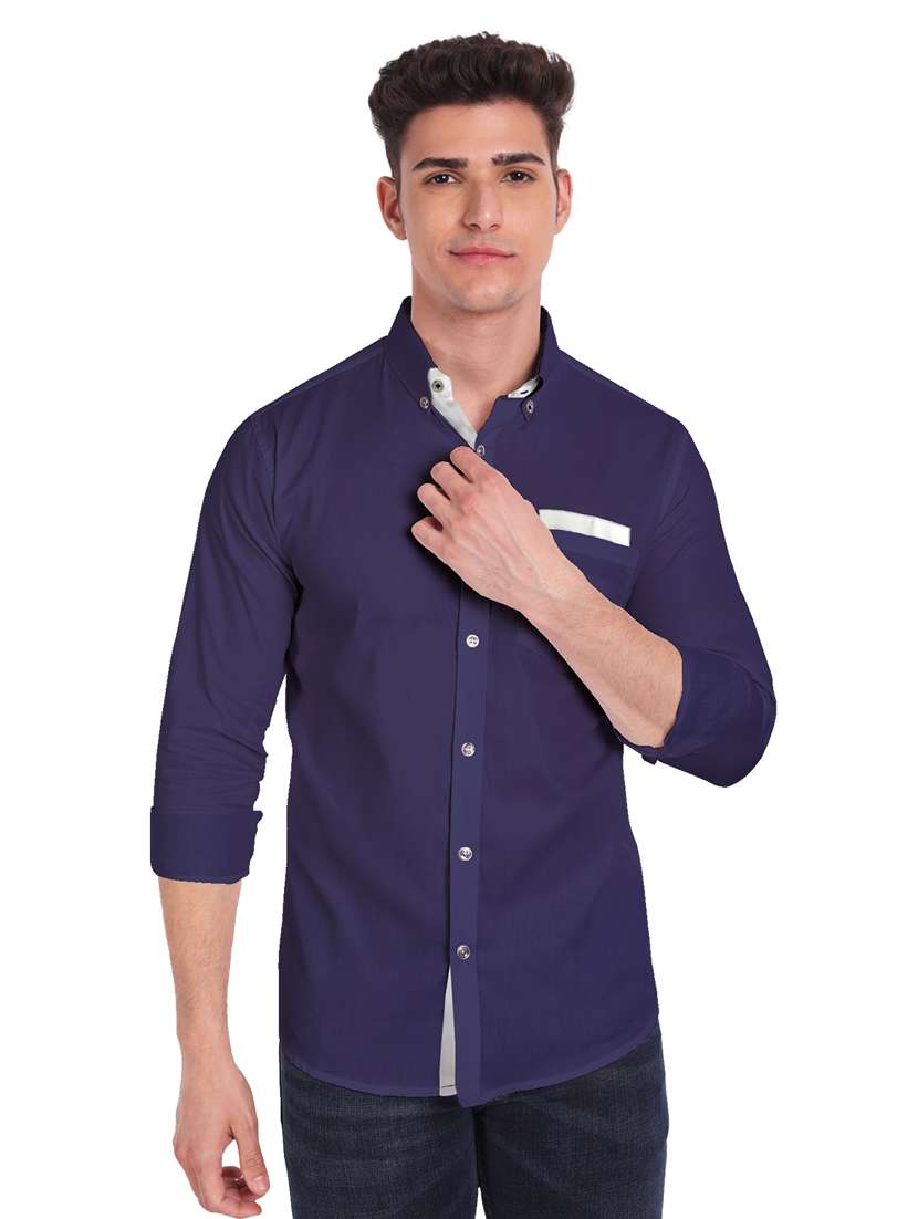 mens solid casual shirt