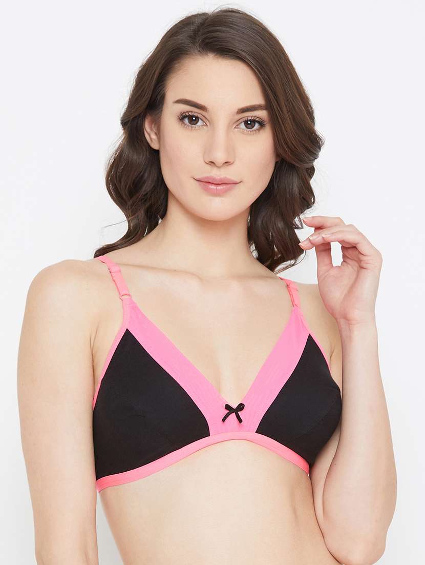 multi colored solid plunge bra - 18080226 - Zoom Image - 0