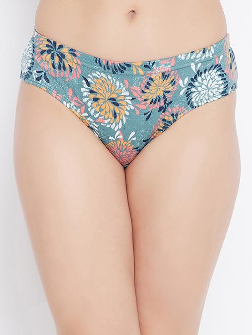 green printed hipster panty - 18080274 - Standard Image - 0