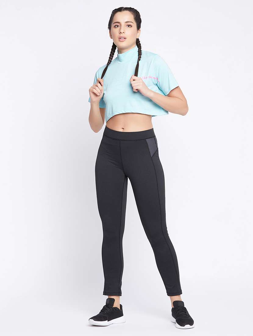 women's placement print turtle neck t-shirt - 18080777 - Standard Image - 3