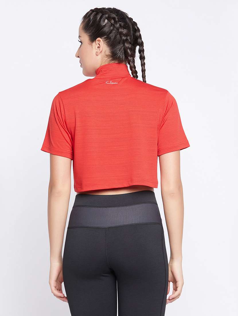 Women's Plain Turtle Neck T Shirt