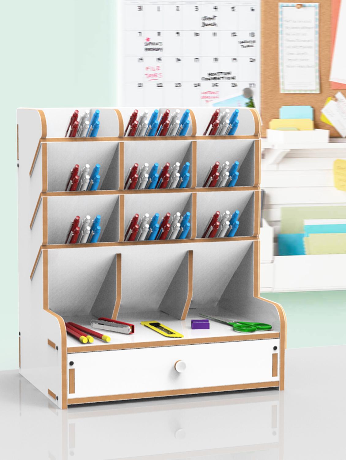home sparkle engineered wood table organiser - 18080971 -  Zoom Image - 0