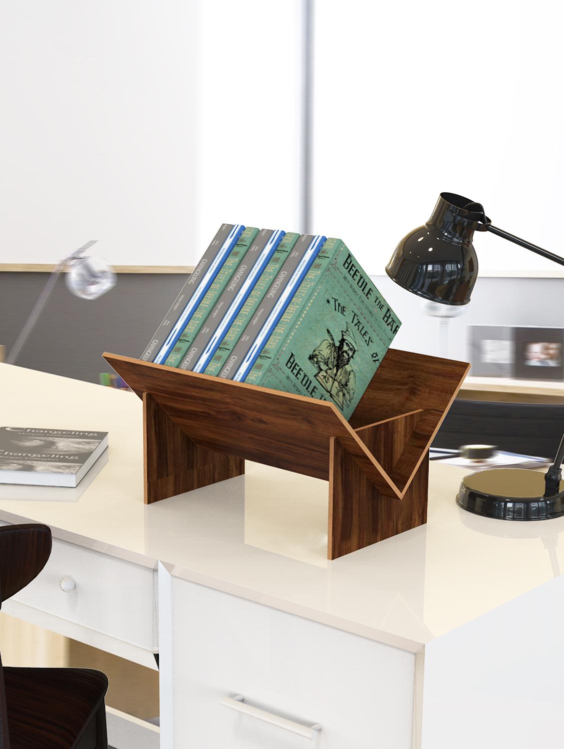 home sparkle engineered wood book stand / organiser - 18080972 - Zoom Image - 0