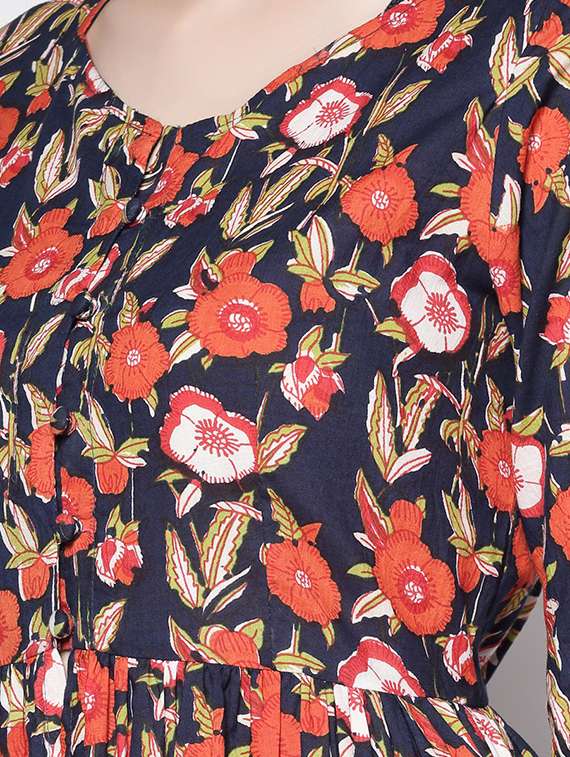 women's front slit kurta - 18081057 -  Standard Image - 3