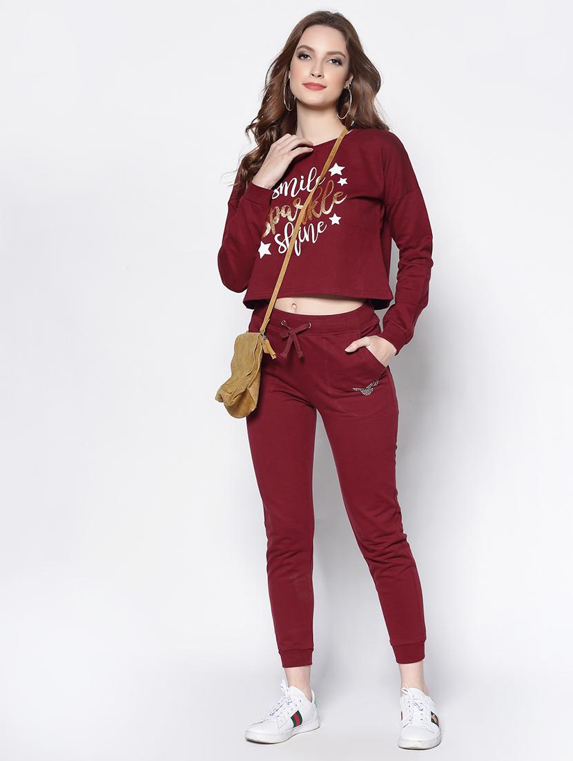 drawstring waist solid track pant - 18081104 - Standard Image - 3