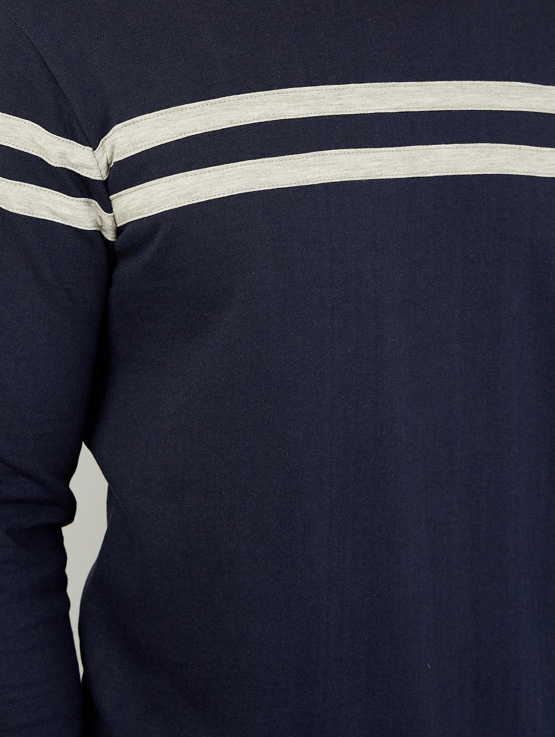 navy blue taped sweatshirt - 18081178 - Standard Image - 3