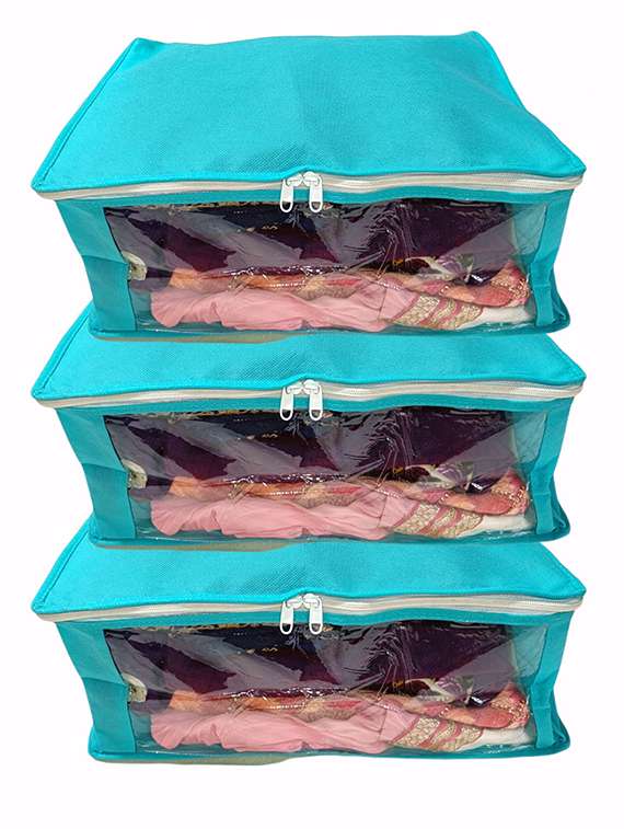 blue satin utility bag - 18081467 - Zoom Image - 0