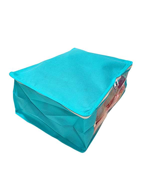 blue satin utility bag - 18081467 - Standard Image - 3
