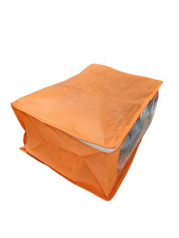 orange satin utility bag - 18081468 - Standard Image - 3