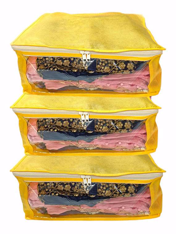 yellow satin utility bag - 18081470 - Zoom Image - 0