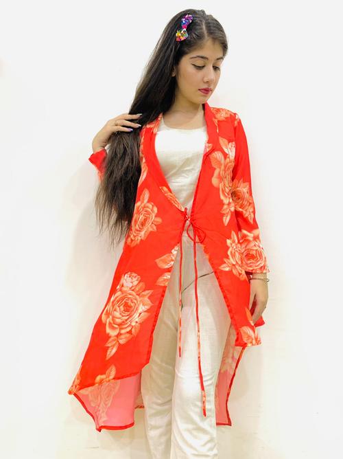 cape dress with digital satin print  - 18082099 -  Standard Image - 0