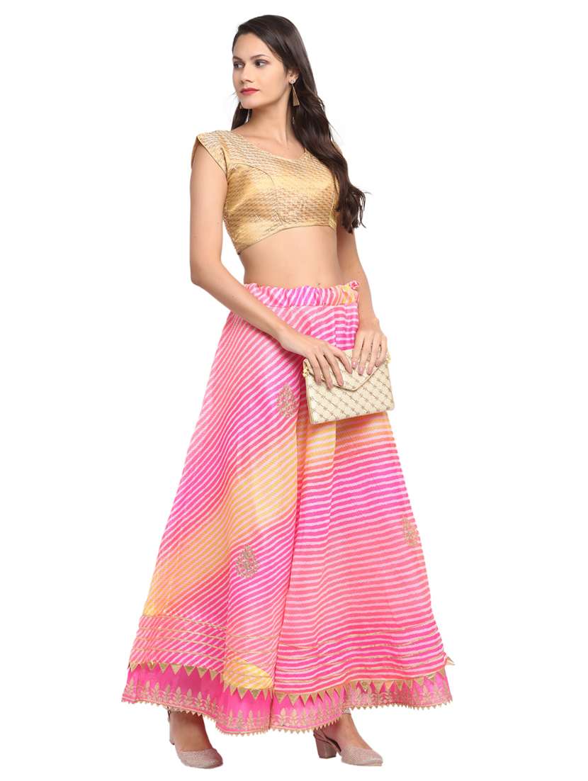 multi colored cotton flared skirts - 18083500 -  Standard Image - 3