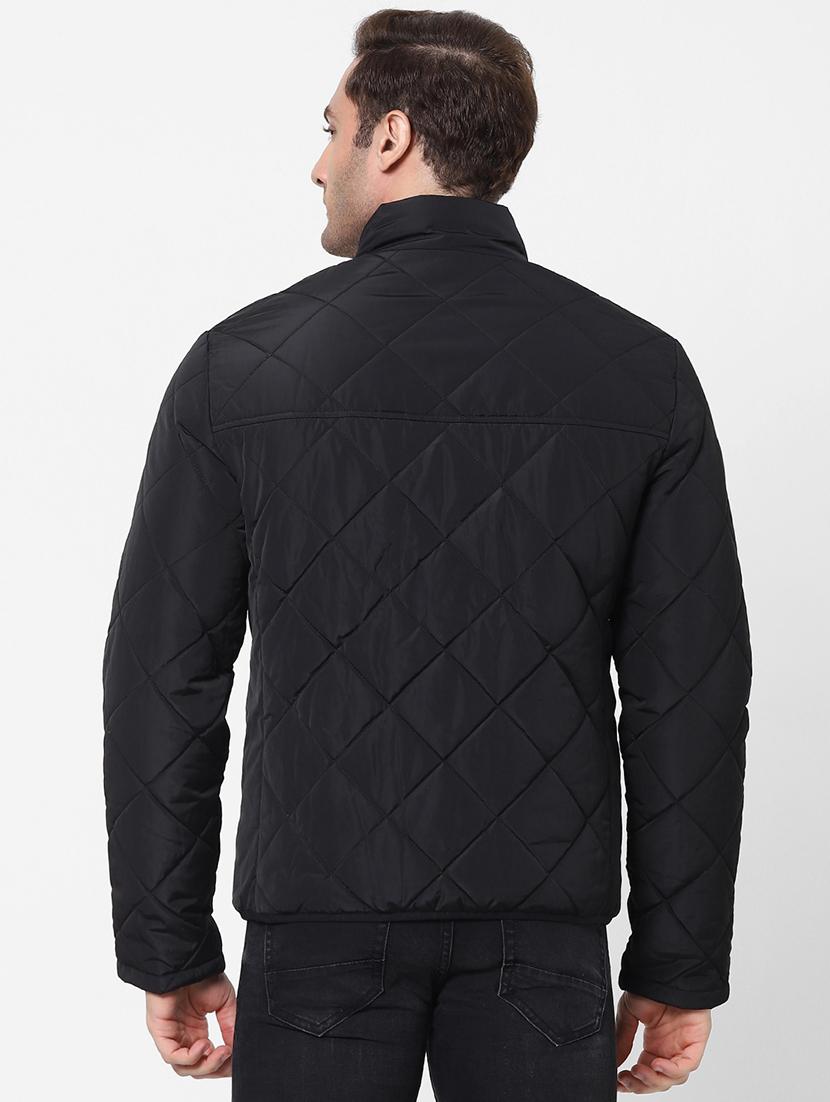 black solid bomber jacket - 18083805 - Standard Image - 3